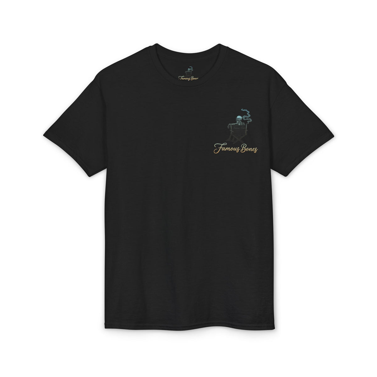 How Did Doug Get So Good at Hide and Seek — Funny Skeleton Movie Poster T-Shirt | Vegas Comedy Parody Tee | Famous Bones Pictures — Famous Bones