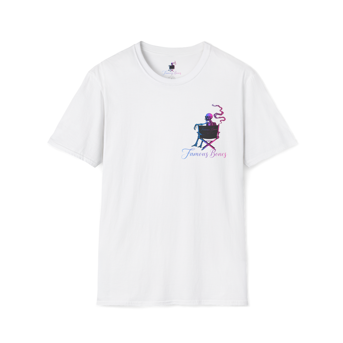 Famous Bones “Another Man’s Dog” Tee | Skeleton Assassin & Dog Movie Poster | Oversized Streetwear Back Print — Famous Bones