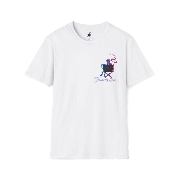 Famous Bones “Another Man’s Dog” Tee | Skeleton Assassin & Dog Movie Poster | Oversized Streetwear Back Print — Famous Bones