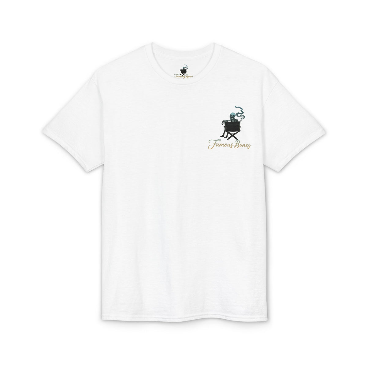 How Did Doug Get So Good at Hide and Seek — Funny Skeleton Movie Poster T-Shirt | Vegas Comedy Parody Tee | Famous Bones Pictures — Famous Bones