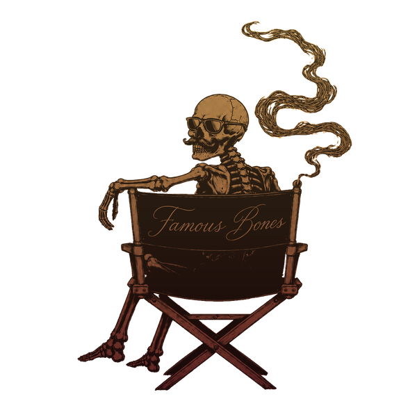 Famous Bones director's chair skeleton